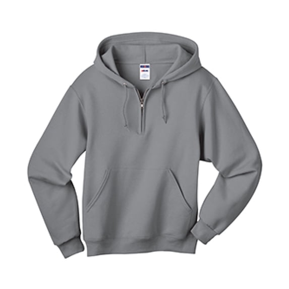 Jerzees Adult 8 oz. NuBlend® Fleece Quarter-Zip Pullover Hood 994MR
