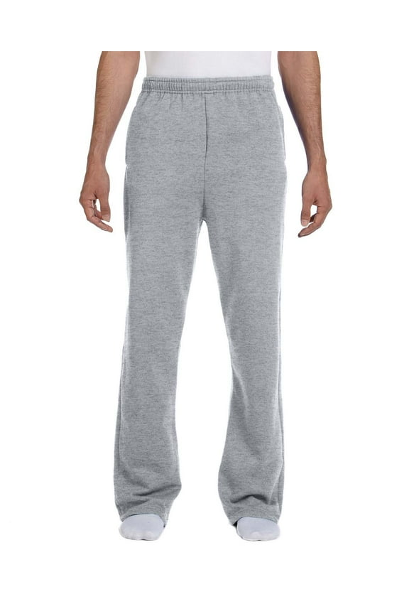 Adult 8 oz. NuBlend Open-Bottom Fleece Sweatpants - 974MP