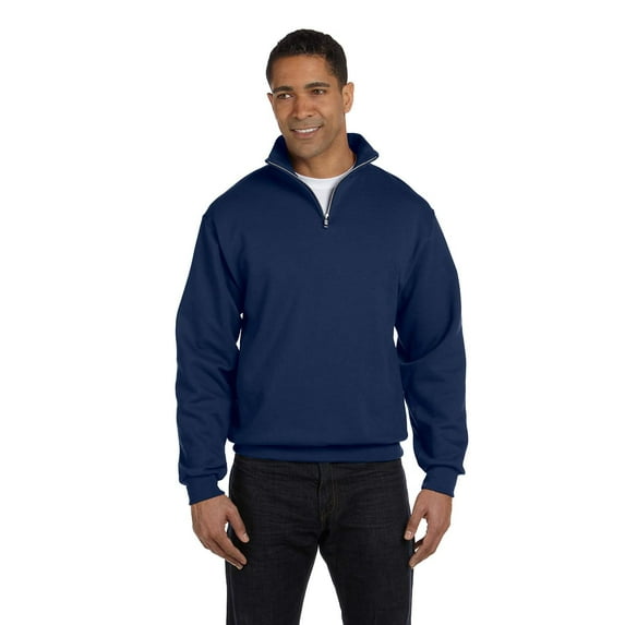 Jerzees Adult 8 oz. NuBlend Quarter-Zip Cadet Collar Sweatshirt - 995M