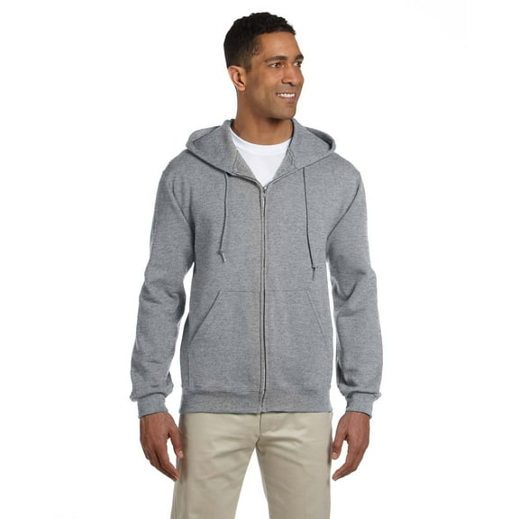 Jerzees Adult 9.5 oz., Super Sweats NuBlend Fleece Full-Zip Hood - 4999
