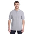 thumbnail image 1 of Jerzees Adult Casual Piqué Polo Shirt, ATHLETIC HEATHER, 3XL, 1 of 1