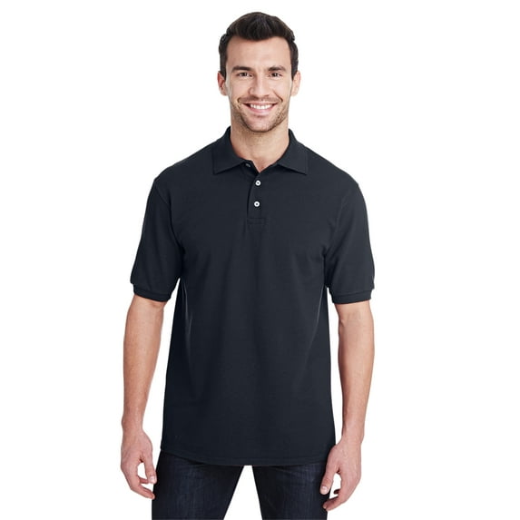 Jerzees Adult Casual Piqué Polo Shirt, BLACK, 2XL