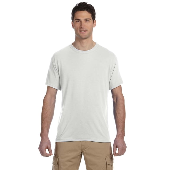 Jerzees Adult DRI-POWER® SPORT Poly T-Shirt, White, XL