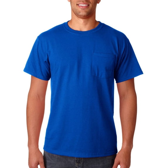 Jerzees Adult Heavyweight Blend Dri-Power Active Pocket T-Shirt(29MP)-True Royal-M
