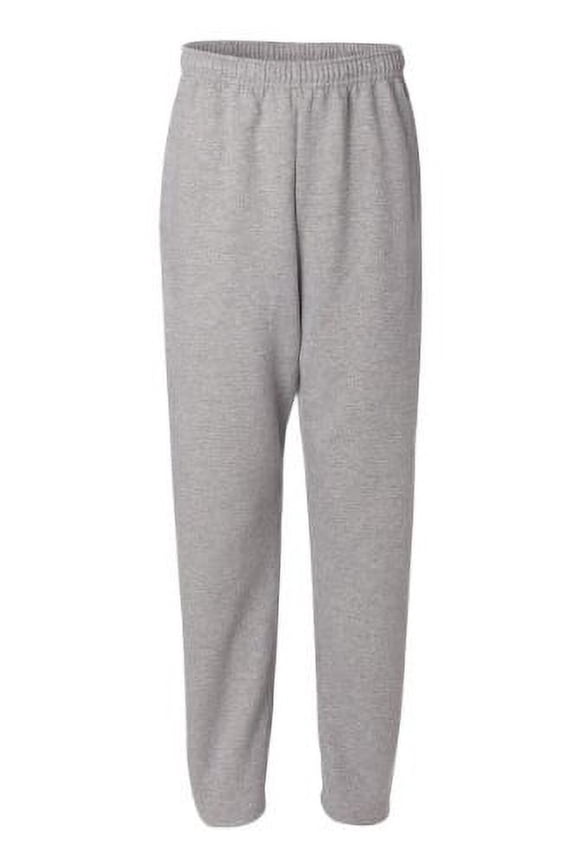 Adult Open Bottom Fleece Pant - Oxford Shirt - XX-Large