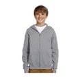 thumbnail image 1 of Jerzees Big Boy's Full-Zip Hooded Fleece Waistband Sweatshirt, Style 993B, 1 of 1