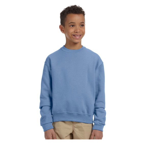 Jerzees Big Boy's NuBlend Seamless Ribbed Crewneck Sweatshirt, Style 562B