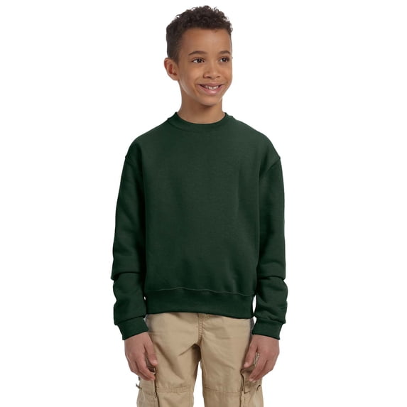 Jerzees Big Boy's NuBlend Seamless Ribbed Crewneck Sweatshirt, Style 562B