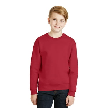Jerzees Big Boys Nublend Seamless Ribbed Crewneck Sweatshirt