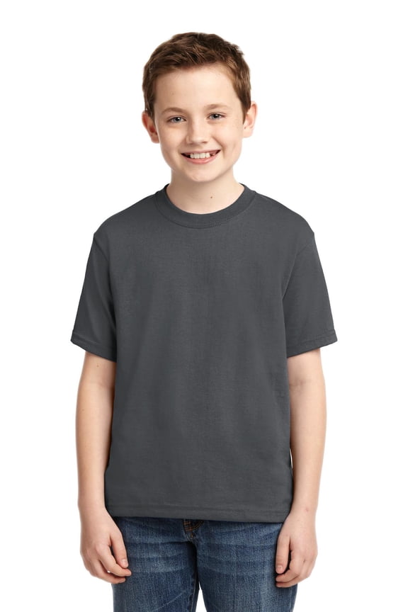 Big Boys Rib Collar Tear Away Label T-Shirt