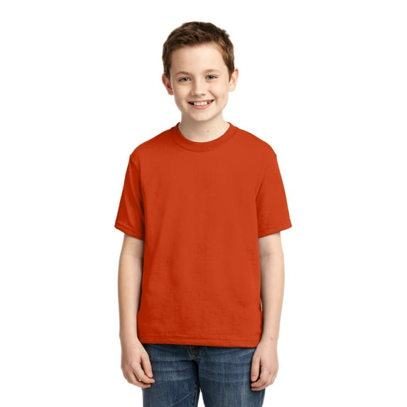 Jerzees Big Boys Rib Collar Tear Away Label T-Shirt