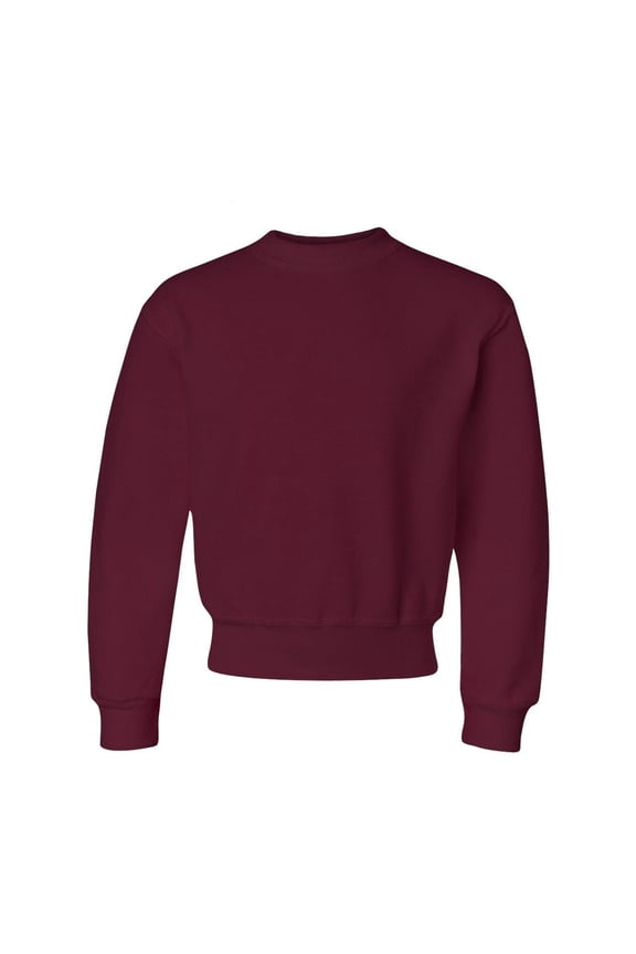 Crew Neck Sweatshirt (562B) Maroon, L