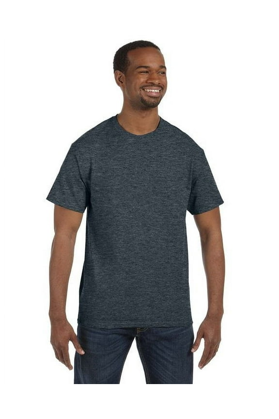 Dri-Power Mens Active T-Shirt 5X-Large Black Heather