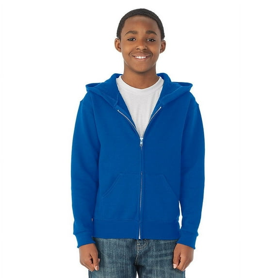 JERZEES NuBlend Youth Full-Zip Hooded Sweatshirt