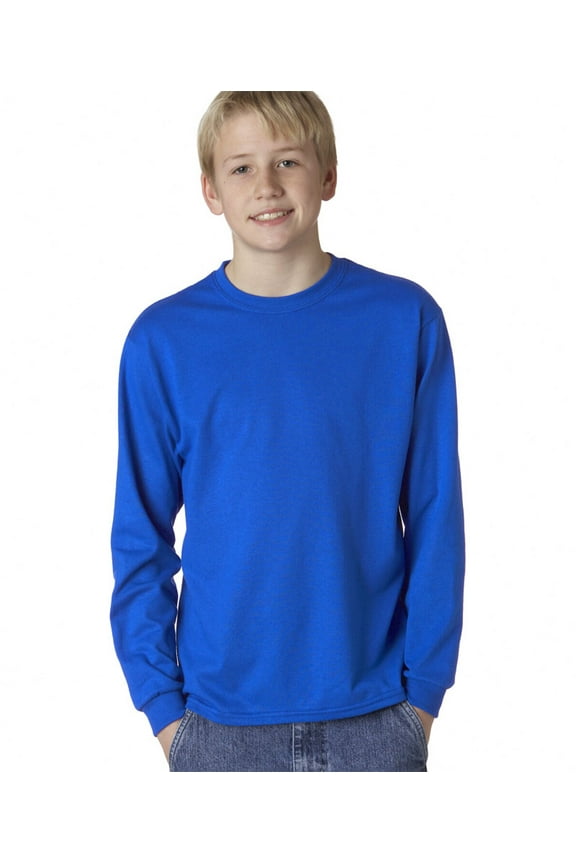 Heavyweight Blend Long-Sleeve T-Shirt (29BL) Royal Blue, M