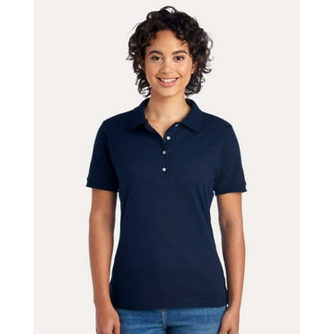 JERZEES 437F Women's Dri-Power Polo-J. Navy-M