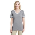 thumbnail image 1 of Jerzees Ladies' 4.5 Oz. Tri-Blend Varsity V-Neck T-Shirt, 1 of 1
