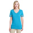 thumbnail image 1 of Jerzees Ladies' 4.5 Oz. Tri-Blend Varsity V-Neck T-Shirt, 1 of 1