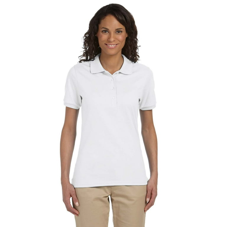 Jerzees Ladies 5.6 oz. SpotShield Jersey Polo 437W Walmart