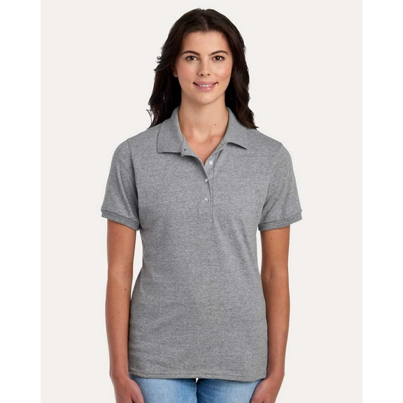 JERZEES 437F Women's Dri-Power Polo-Oxford-M