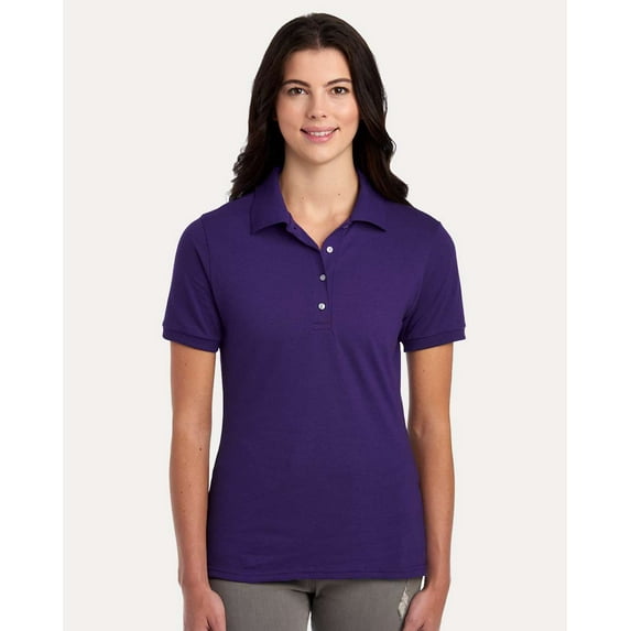 JERZEES 437F Women's Dri-Power Polo-Deep Purple-XL