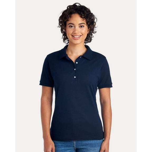 JERZEES 437F Women's Dri-Power Polo-J. Navy-L