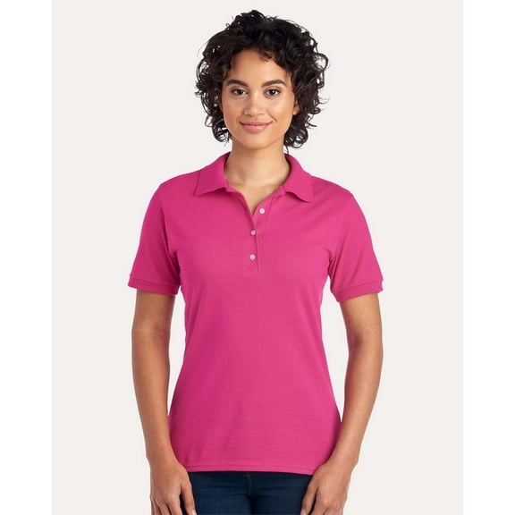 JERZEES 437F Women's Dri-Power Polo-Cyber Pink-M