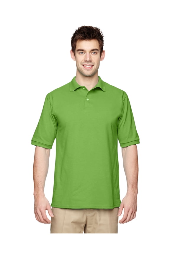 Men's 2 Button Placket Welt Knit Collar Polo Shirt, Style 437M