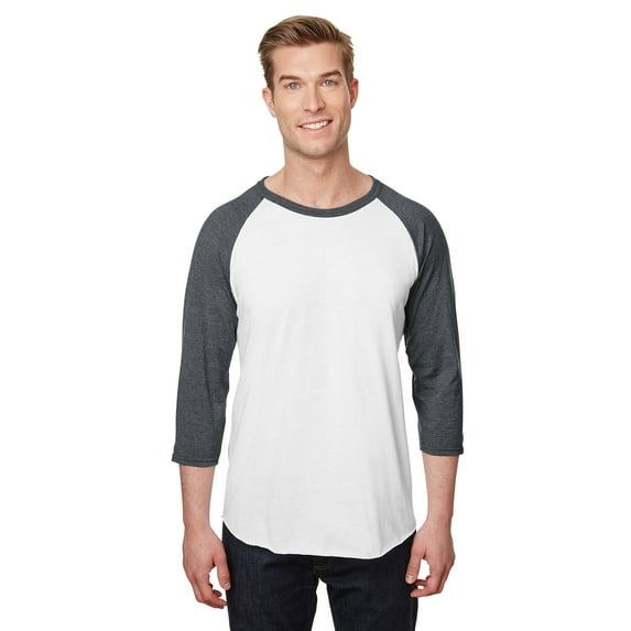 Jerzees Men's 5.2 oz Premium Blend Ring-Spun Raglan Baseball T-Shirt - 560RR