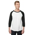 thumbnail image 1 of Jerzees Men's 5.2 oz Premium Blend Ring-Spun Raglan Baseball T-Shirt - 560RR, 1 of 3