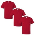 thumbnail image 1 of Jerzees Men's Dri-Power Short Sleeve T-Shirt (Pocket & No, Pocket-3 Pack-Red, X-Large, 1 of 1