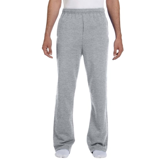 Jerzees Men's Elastic Waist Open Bottom Pocket Sweatpant, Style 974MP