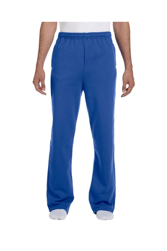 Men's Elastic Waist Open Bottom Pocket Sweatpant, Style 974MP