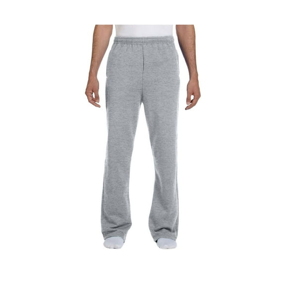 Jerzees Men's Elastic Waist Open Bottom Pocket Sweatpant, Style 974MP