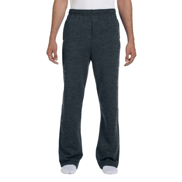 Jerzees Men s Elastic Waist Open Bottom Pocket Sweatpant Style 974MP Walmart
