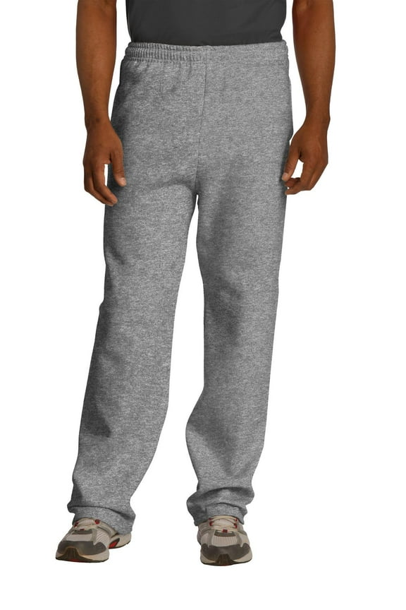 Men's Elastic Waist Open Bottom Pocket Sweatpant