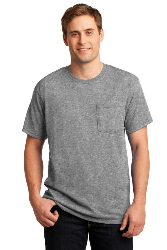 Men's Five Point Left Chest Pocket T-Shirt