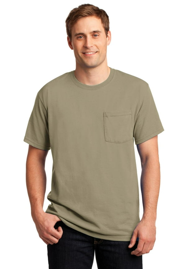 Men's Five Point Left Chest Pocket T-Shirt