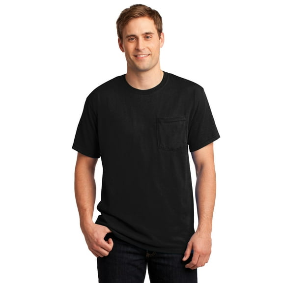 Jerzees Men's Five Point Left Chest Pocket T-Shirt