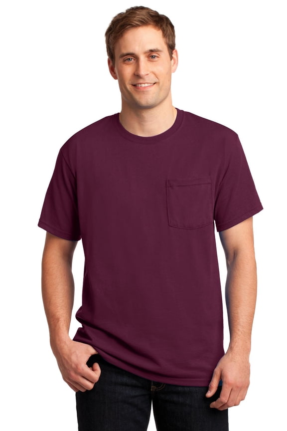 Men's Five Point Left Chest Pocket T-Shirt