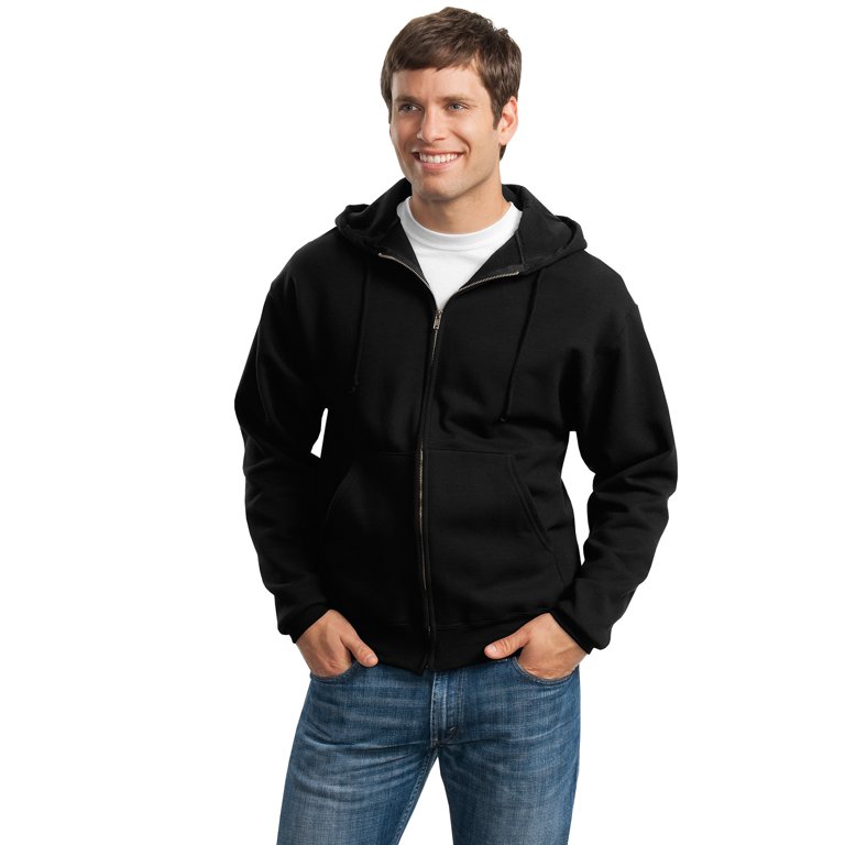 Jerzees Men's Front Pouch Pockets Hooded Sweatshirt