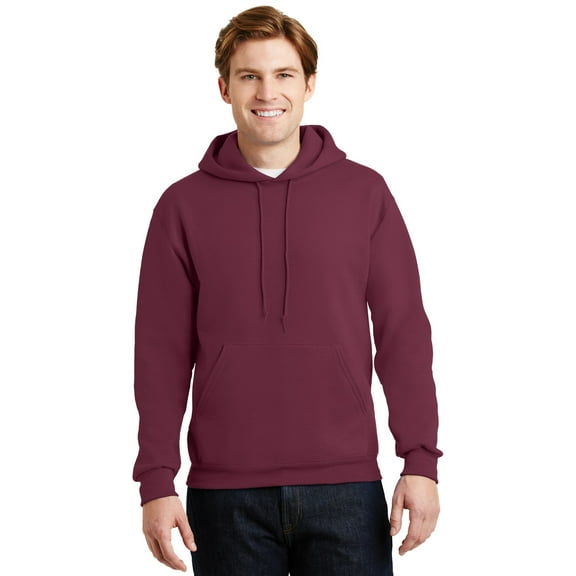 Jerzees Men's Long Sleeve SUPER SWEATS Pullover Hooded Sweatshirt - 4997M