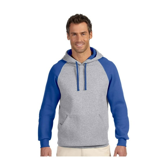 Jerzees Men's Nublend Colorblock Raglan Hooded Pullover, Style 96CR