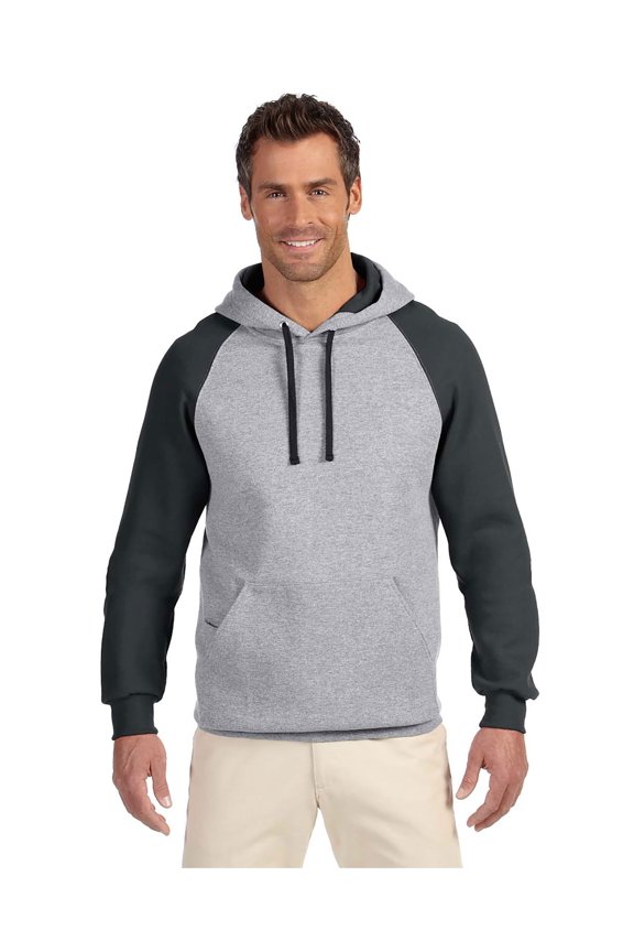 Men's Nublend Colorblock Raglan Hooded Pullover, Style 96CR