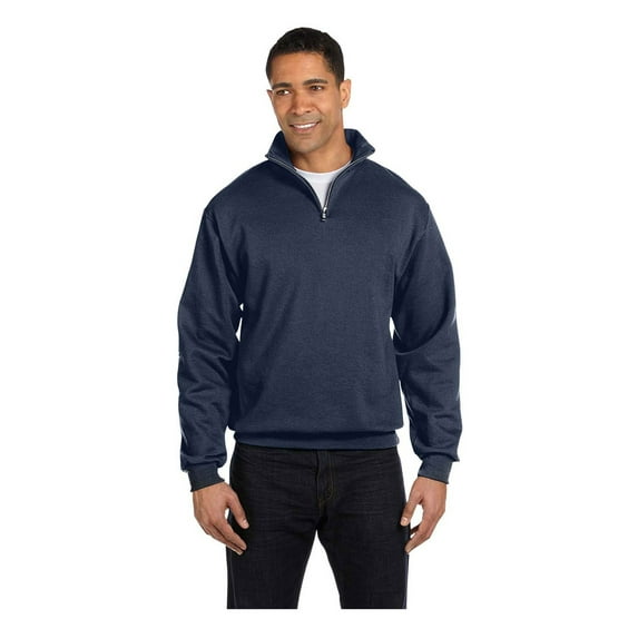 Jerzees Men's Quarter-Zip Cadet Collar Pullover Sweatshirt, Style 995M