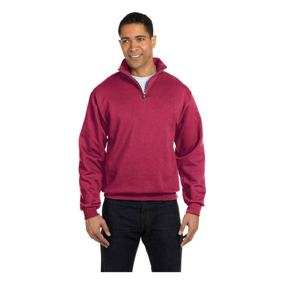 Jerzees Men's Quarter-Zip Cadet Collar Pullover Sweatshirt, Style 995M