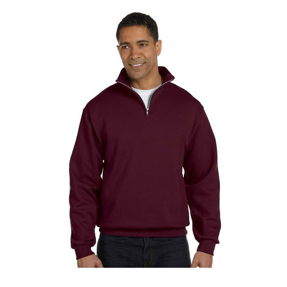 Jerzees Men's Quarter-Zip Cadet Collar Pullover Sweatshirt, Style 995M