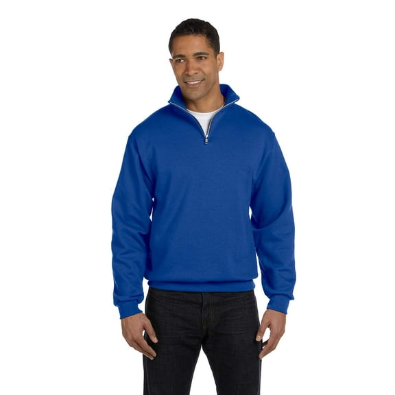 Jerzees Men's Quarter-Zip Cadet Collar Pullover Sweatshirt, Style 995M