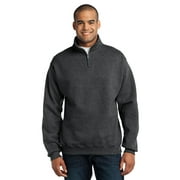 JERZEES Men's Quarter-Zip Cadet Collar Pullover Sweatshirt