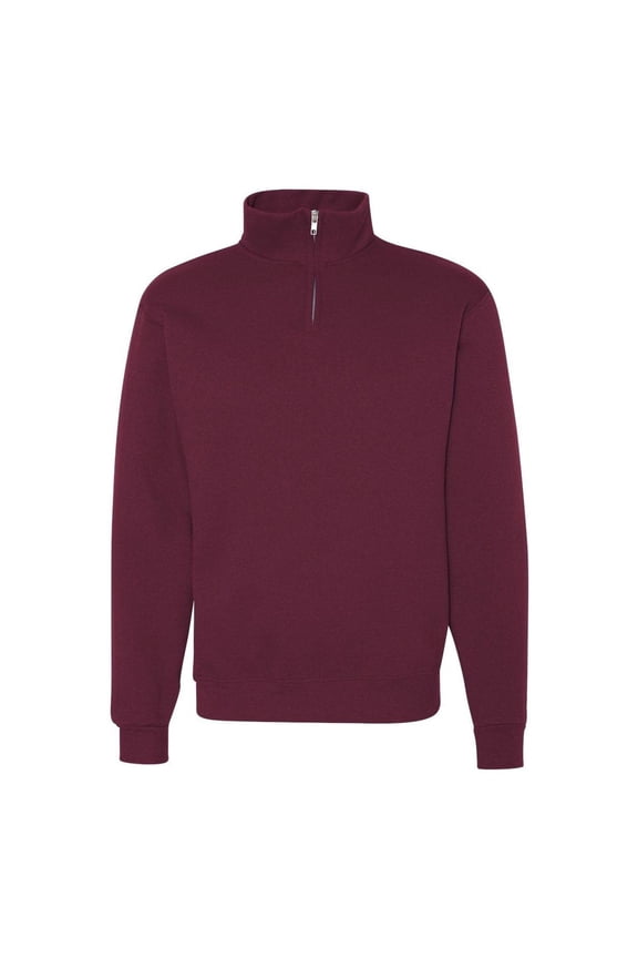 Nublend Cadet Collar Quarter-Zip Sweatshirt